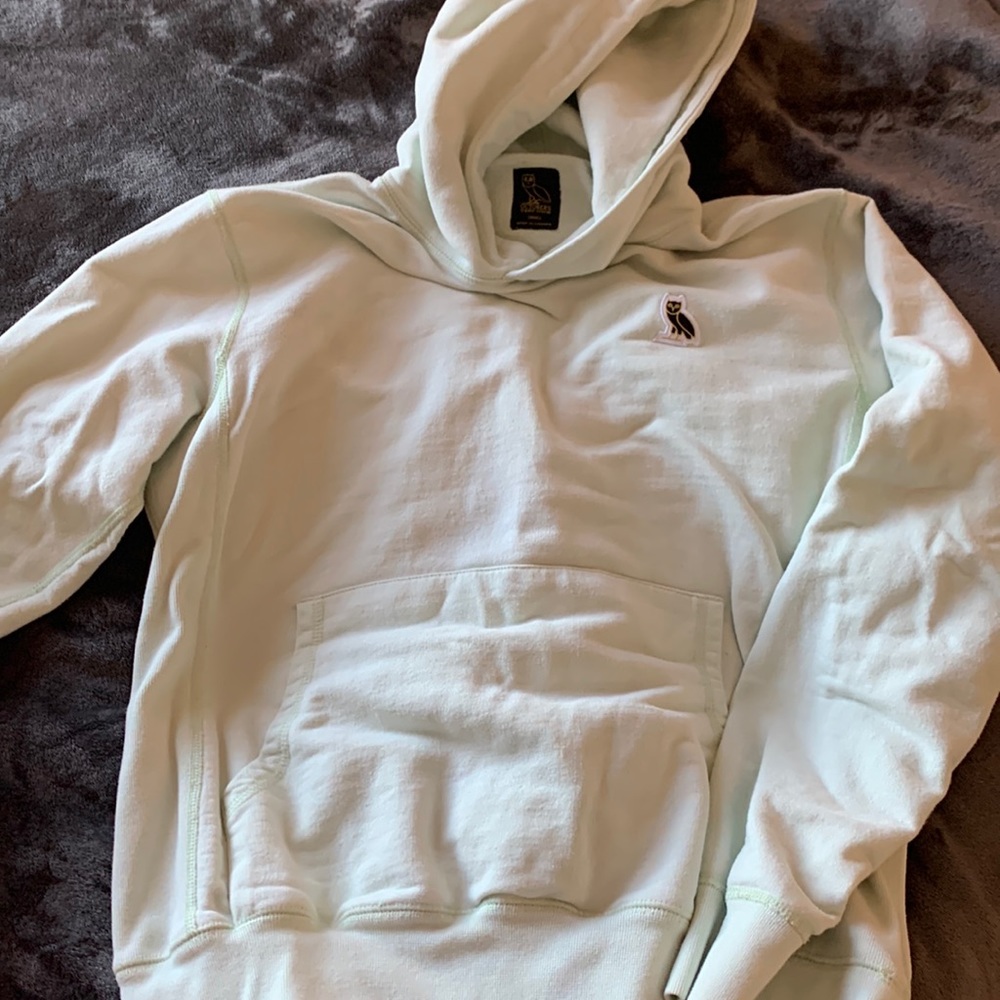 OVO hoodie. Mint green.
